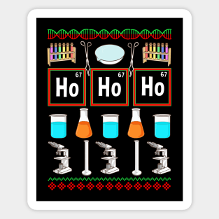 Science Gifts. Ugly Science Christmas Sweater. Ugly Chemistry Christmas. Magnet